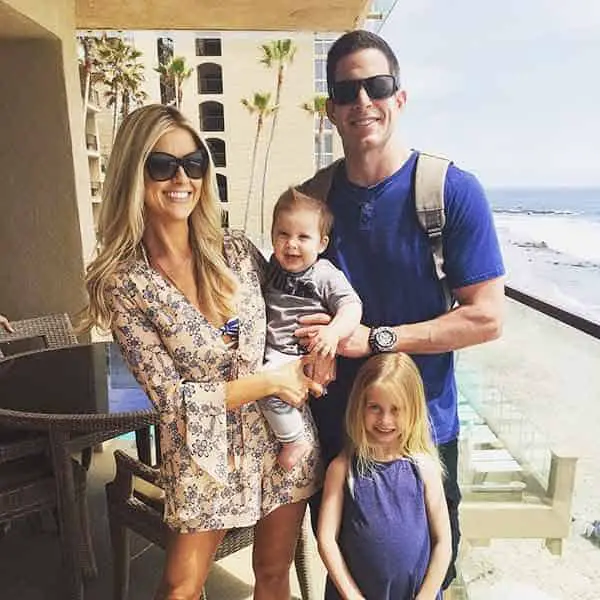 Christina El Moussa with her ex-husband and children