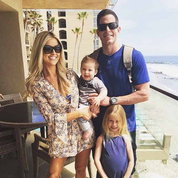 Christina El Moussa with her ex-husband and children