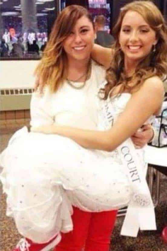 Eminem's biological daughters Alaina Marie (Left) and Hailie Scott (Right)