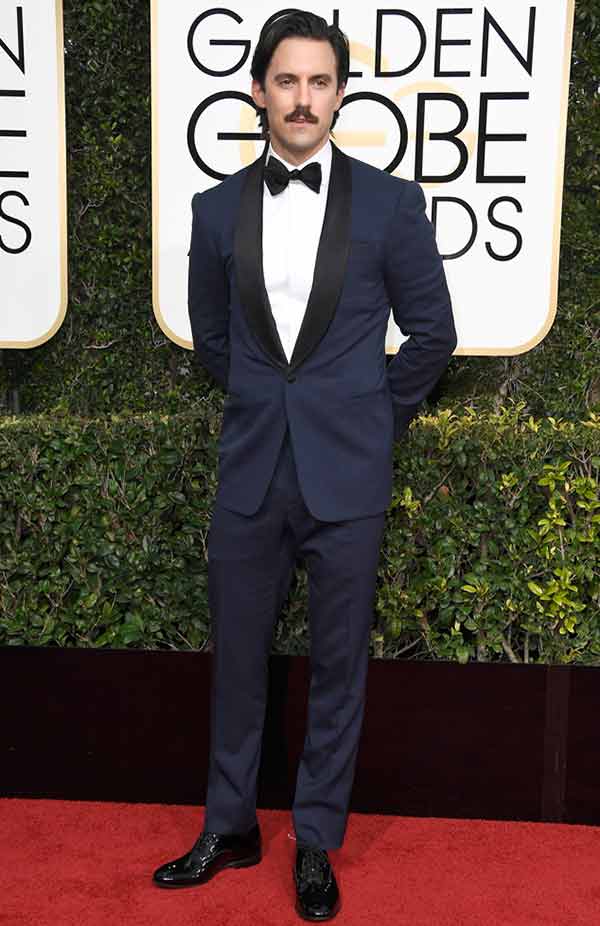Milo Ventimiglia attempting award function Golden Globes Red Carpet 2017
