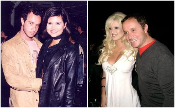 Pauly Shore with girlfriends Kina Tavarozi (Right) and Tiffani Thiessen (Left)