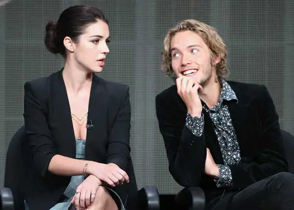 Toby Regbo with "Reign" co-star Adelaide Kane