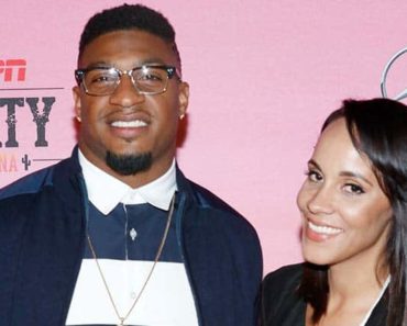 Ashley North and her soon-to- be husband Dashon Goldson
