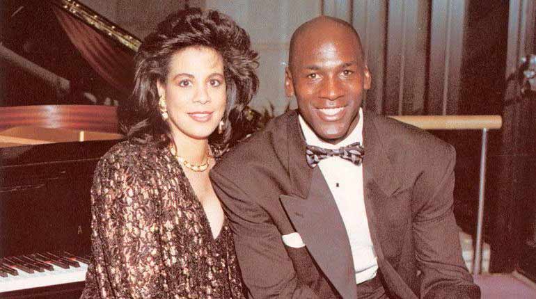 Michael Jordan and his ex-wife Juanita Vanoy Jordan