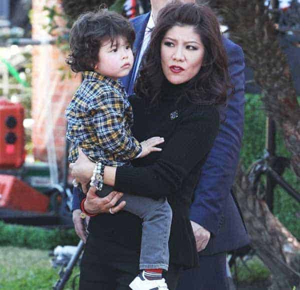 An adorable picture of Julie Chen with her cute son Charlie