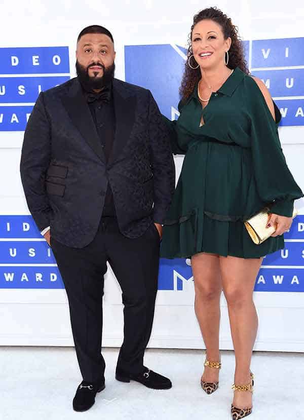 Nicole Tuck is seen happy pregnant women with her rapper husband Dj Khaled