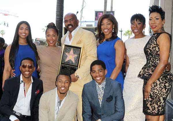 Caption: Steve Harvey's sons and daughters from his past relationship