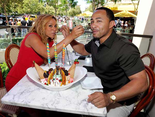 Terrell Fletcher and his wife Sheree Fletcher celebrate their sixth wedding anniversary