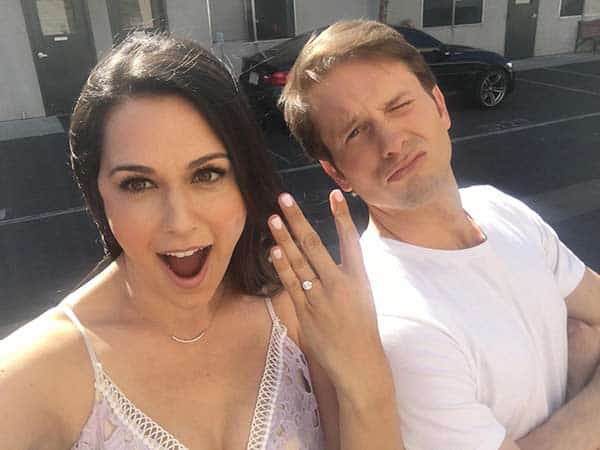 Tyler Ritter with wife Lelia Parma engagement