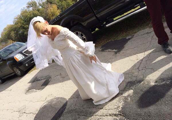 Beautiful Wedding Picture: Christie Brimberry seems amazing in her white wedding dress