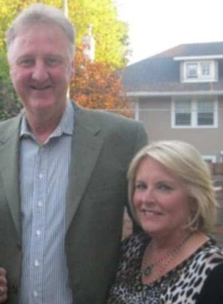 Larry Bird and his first wife Dinah Mattingly together