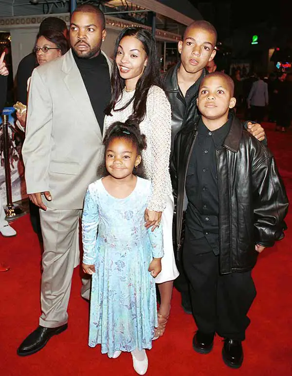 Beautiful family picture of Ice Cube with his wife Kimberly Woodruff, sons and daughter