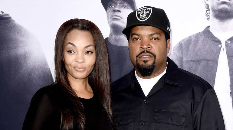 Ice Cube and his wife Kimberly Woodruff