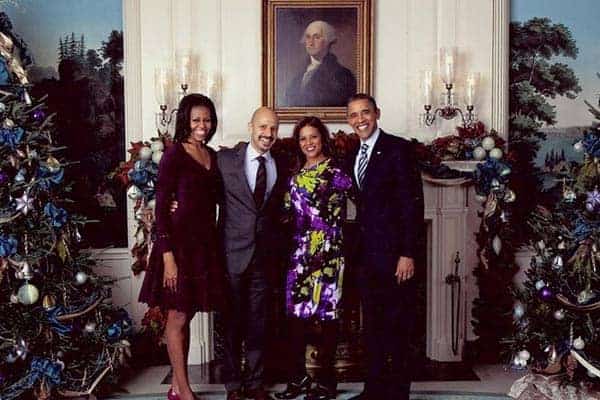 Beautiful Picture: Maz Jobrani, Preetha, former US President, Barrack Obama and the first lady Michelle Obama