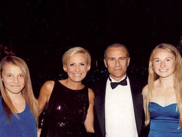 Beautiful Family Picture: Jim Hoffer, his ex-wife Mika Brzezinski and two daughters