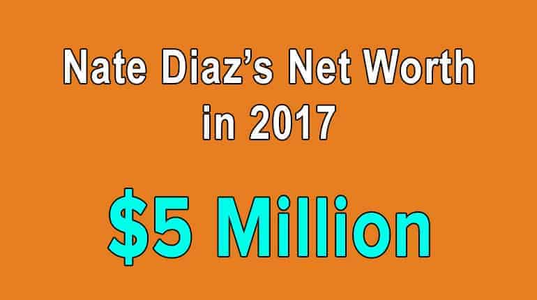 Nate Diaz's net worth is humongous