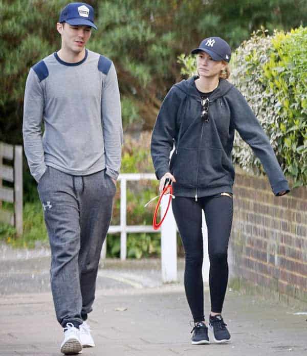 Beautiful Couple: Bryna Holly walking around the park with boyfriend Nicholas Hoult