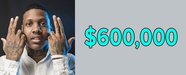 Lil Durk's net worth is $600,000