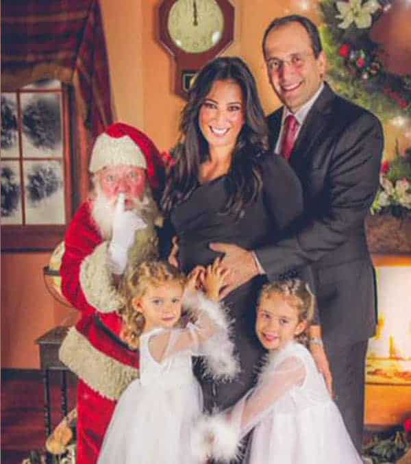 Julie Banderas and Her Family On Christmas 