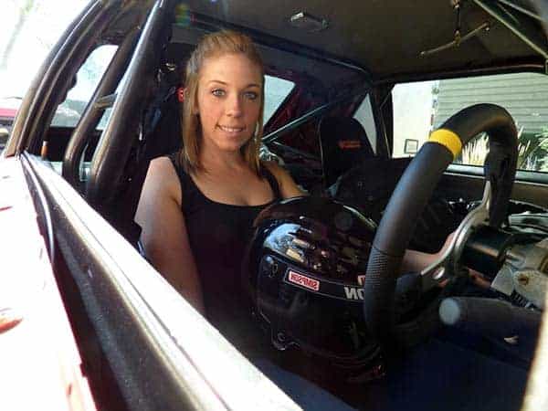 Jackie Brassch is a member of the motor sports organization "Car Chix"