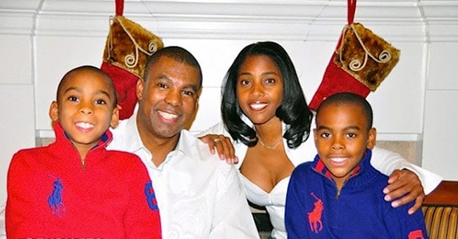 Simone Whitmore With her Husband Cecil and children Michael & Miles