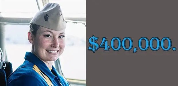 Captain Katie Higgins net worth is $400,000