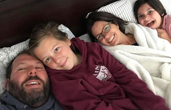 Bret Kreischer with his wife and two daughters.