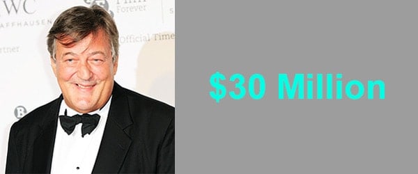 Stephen Fry's Net Worth is $30 million