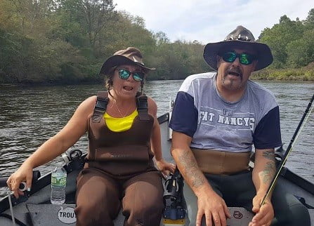 picture of wicked tuna's Dave Marciano and his wife Nancy in Fishing trip