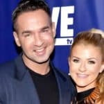 Jersey shore family vacation star Mike Sorrentino with his finace Lauren Pesce