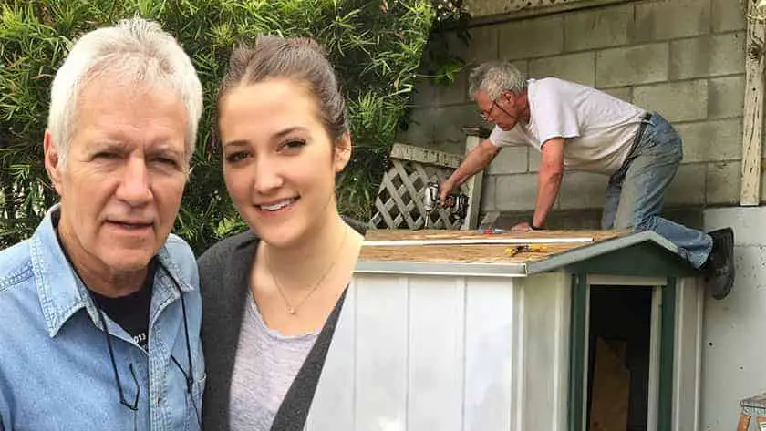 image of Alex Trebek with his daughter Emily Trebek