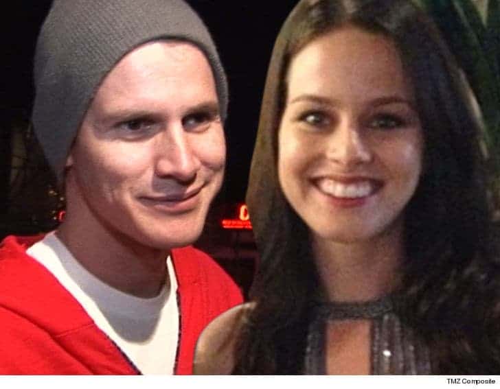 image of comedian daniel tosh with wife carly hallam