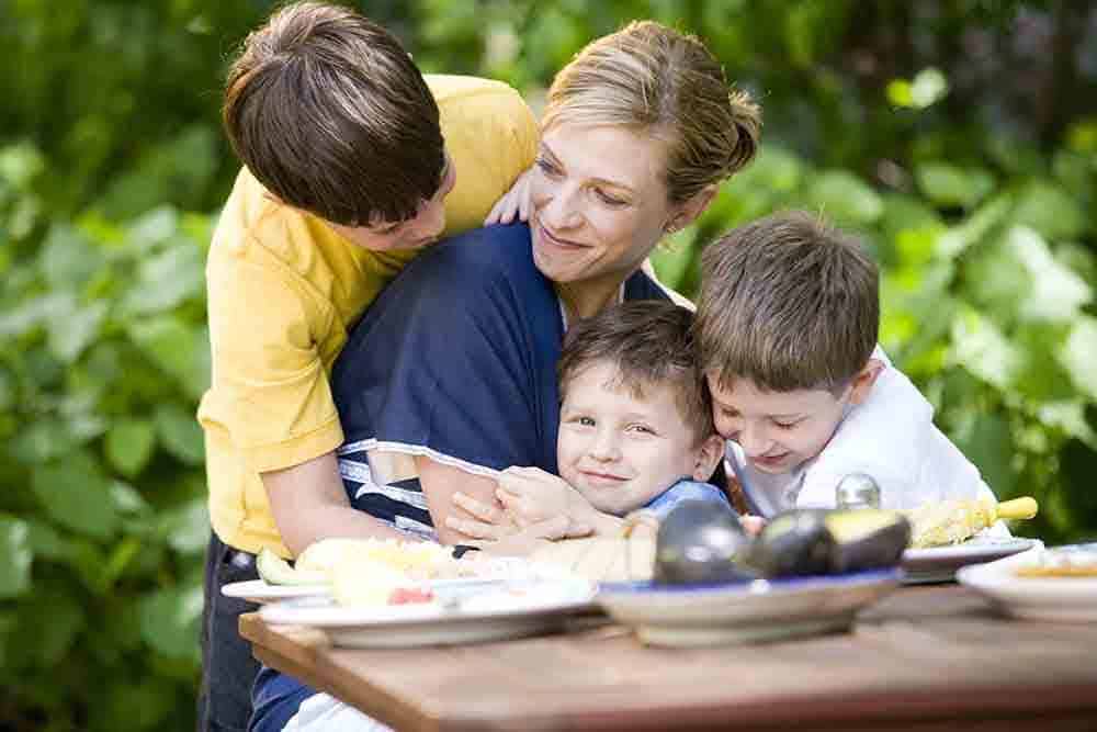 Chef Pati Jinich and his Sons