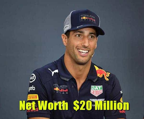 Image of Daniel Ricciardo net worth is $20 million