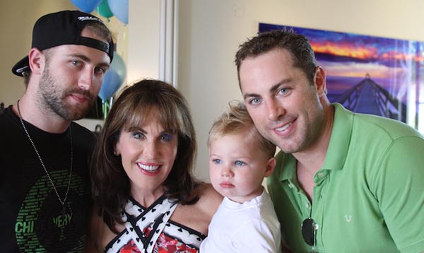 Image of Robin McGraw with her son and Grand son