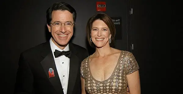Image of Evelyn McGee with her husband Stephen Colbert
