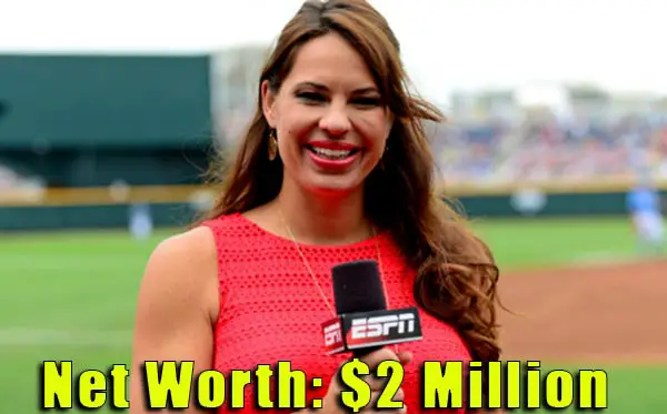 Image of Sports commentator, Jessica Mendoza net worth is $2 million