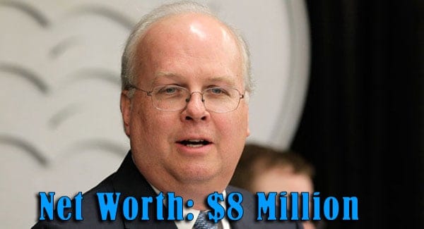 Image of Commentator Karl Rove net worth is $8 million