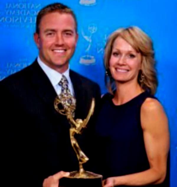 Image of Kirk Herbstreit with his wife Alison Butler