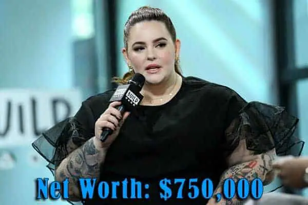 Image of Makeup Artist Tess Holliday net worth is $750,000