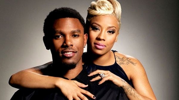 Image of Keyshia Cole with her husband Daniel Gibson