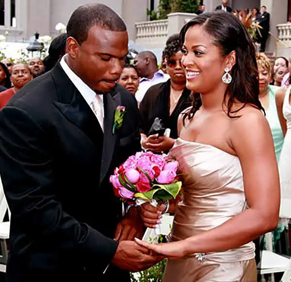 Image of Laila Ali with her husband Curtis Conway