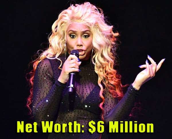 Image of Singer, Tamar Braxton net worth is $6 million