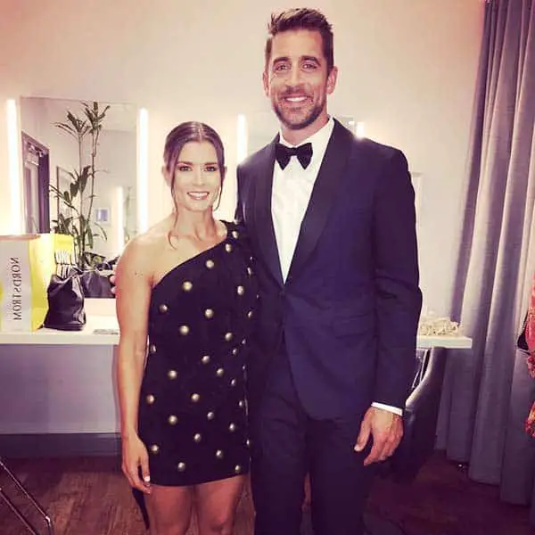 Image of Aaron Rodgers with Olivia Munn