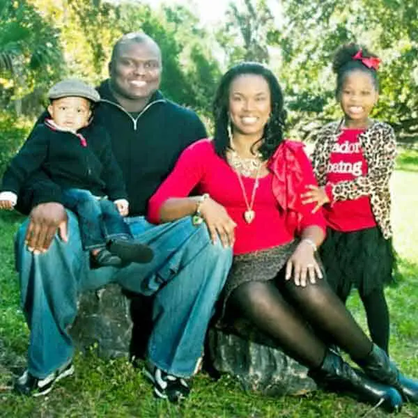 Image of Booger Mcfarland with his wife Tammie McFarland and their kids