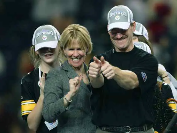 Image of Bill Cowher with his late wife Kaye Cowher