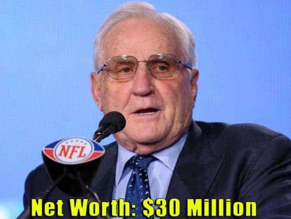 Image of American Football Player, Don Shula net worth is $30 million