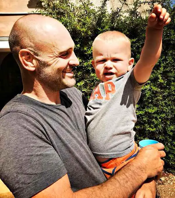 Image of Ed Stafford with his son Ran