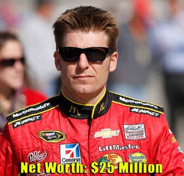 Image of Racing Driver, Jamie McMurray net worth is $25 million