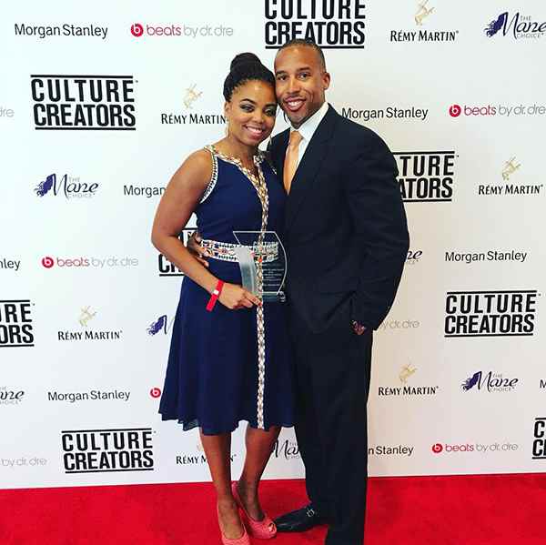 Image of Jemele Hill with her boyfriend Michael Smith